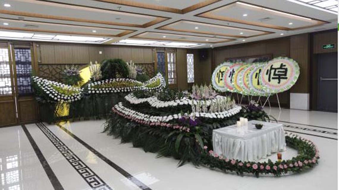 重庆石桥铺殡仪馆灵堂布置